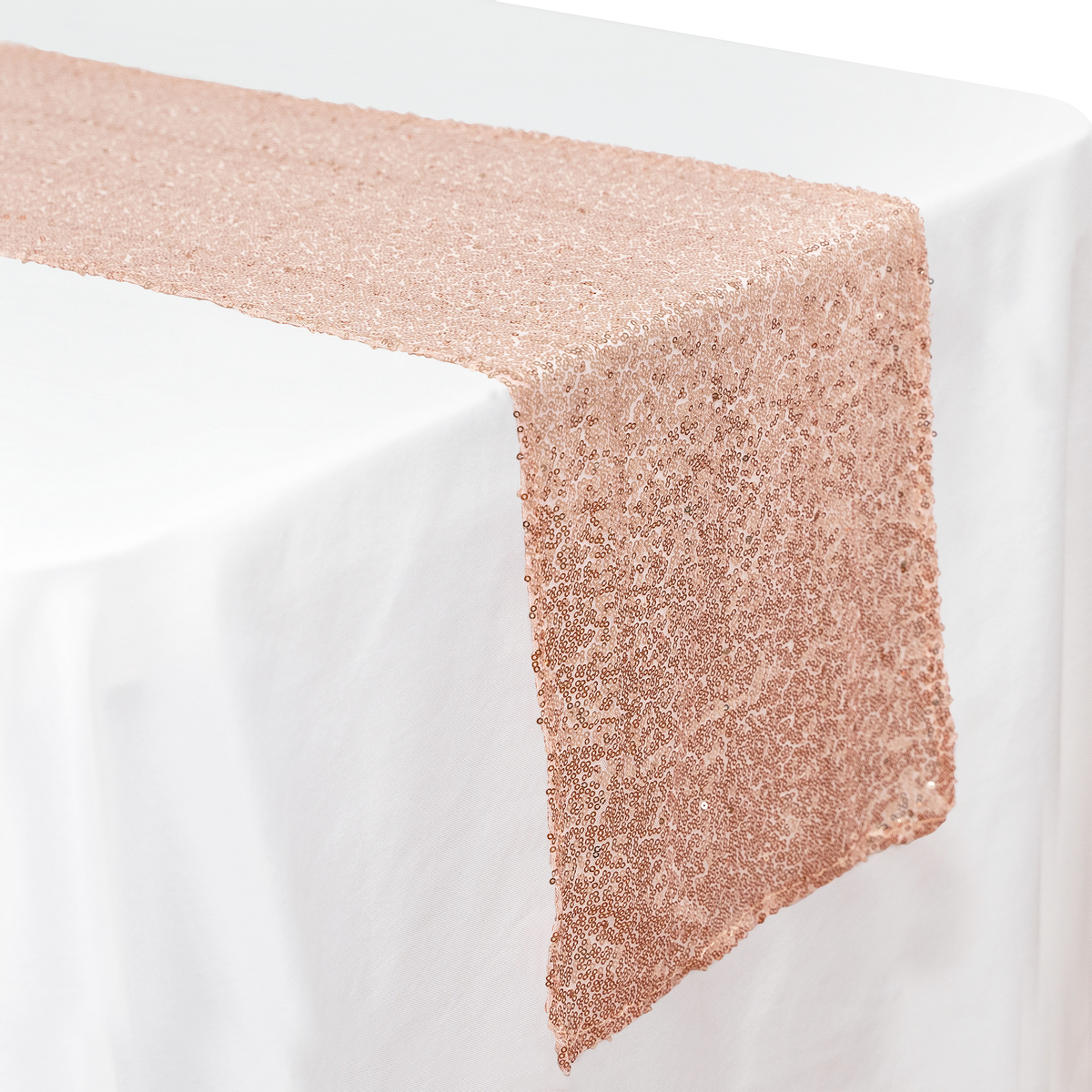 Sequin Table Runner - 108 inches - Blush