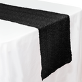 Sequin Table Runner - 108 inches - Black