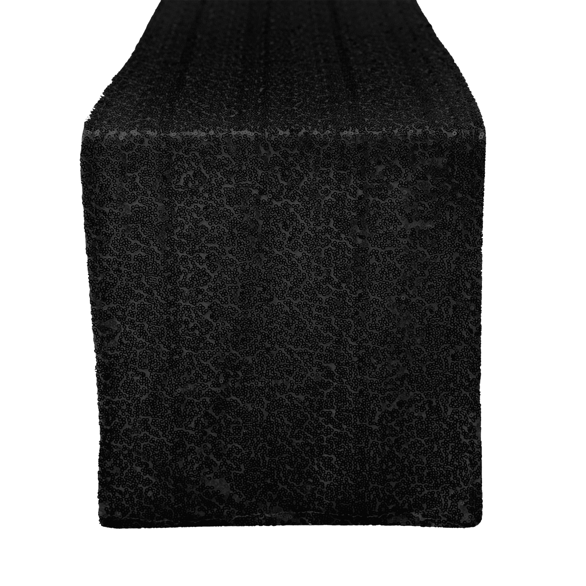 Sequin Table Runner - 108 inches - Black