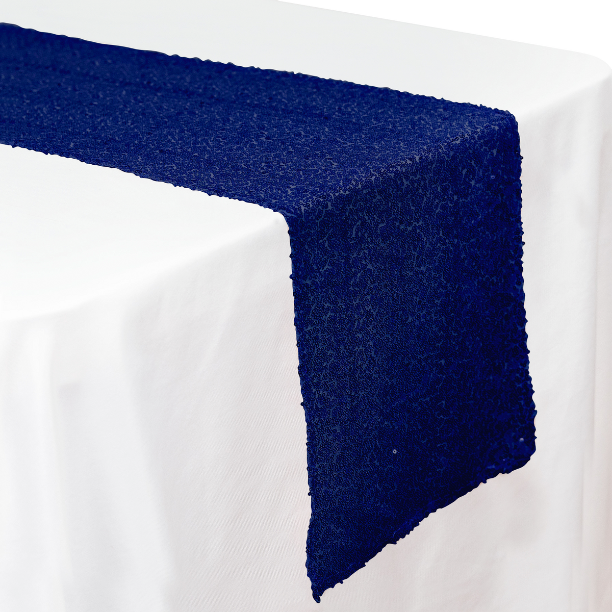 Sequin Table Runner - 108 inches - Royal Blue