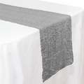 Sequin Table Runner - 108 inches - Silver