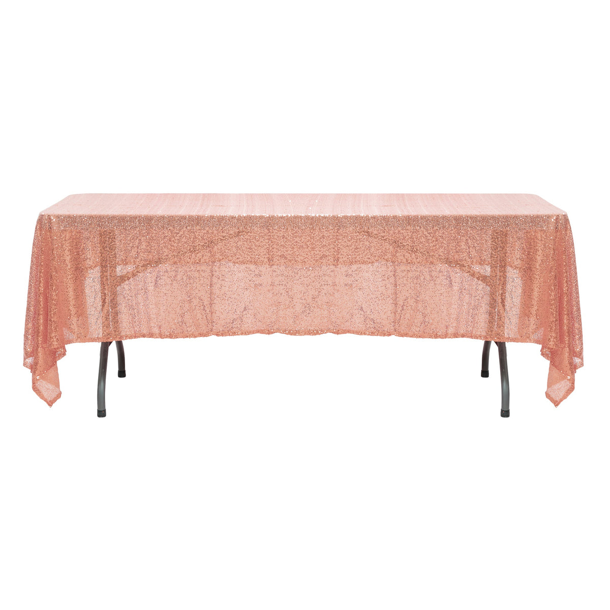 Sequin Table Cover 60" x 102" - Blush