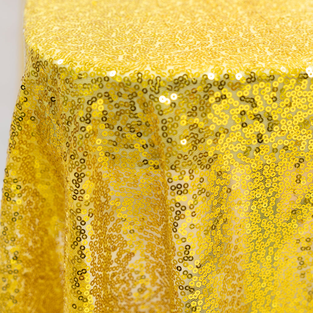 Sequin Table Cover 60" x 102" - Gold
