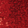 Sequin Table Cover - 156 Inches Long - Red