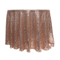 Round Sequin Table Cover - 120 Inches - Blush