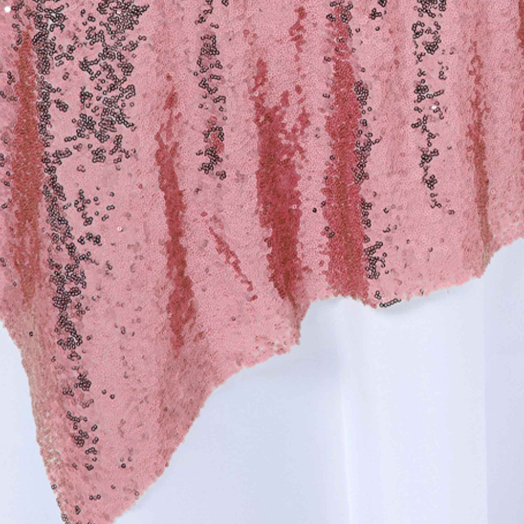 Sequin Fabric Overlay 72" - Blush