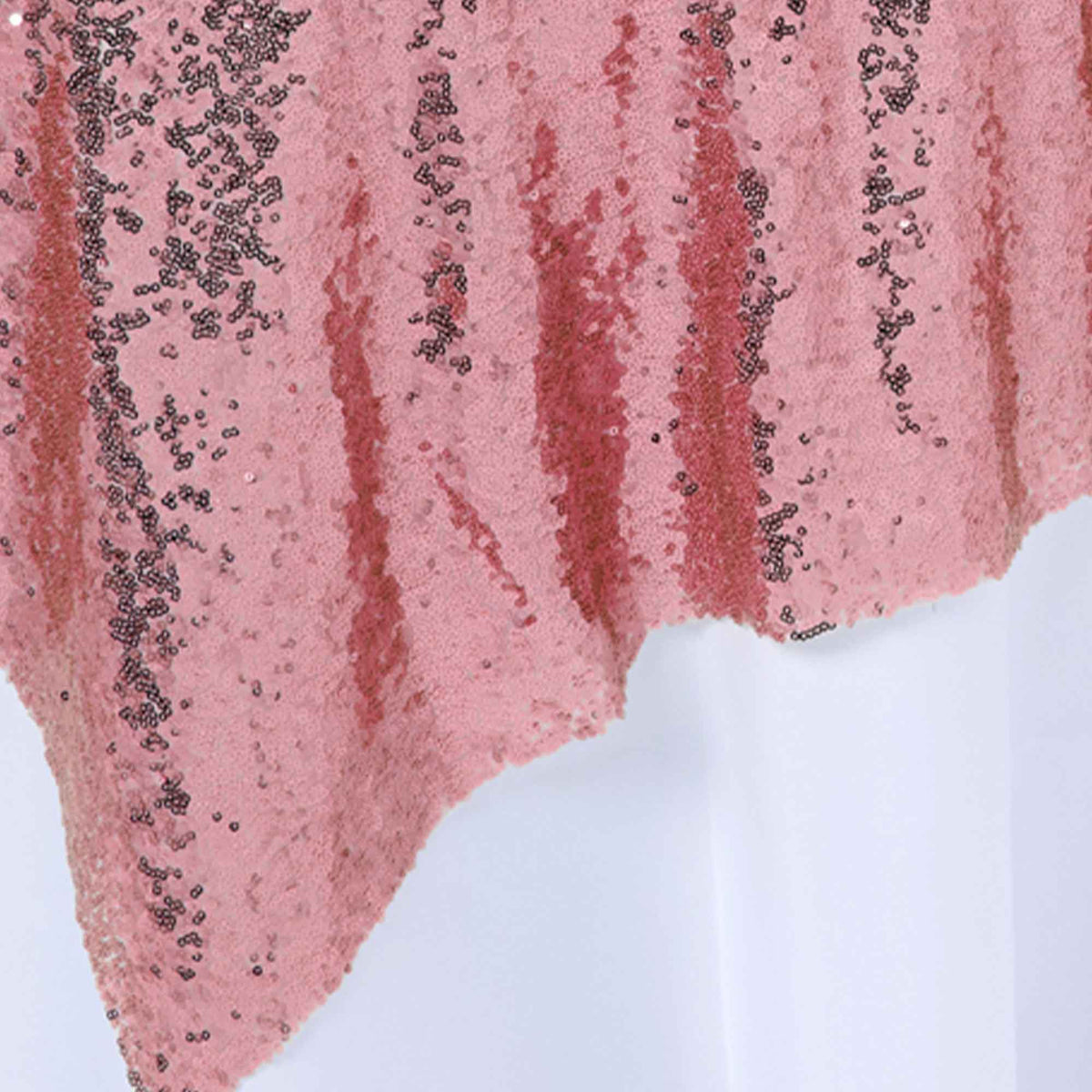 Sequin Fabric Overlay 72" - Blush
