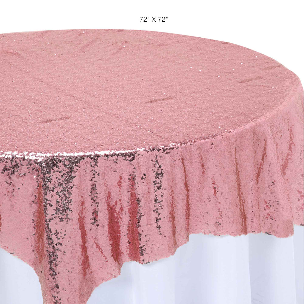 Sequin Fabric Overlay 72" - Blush