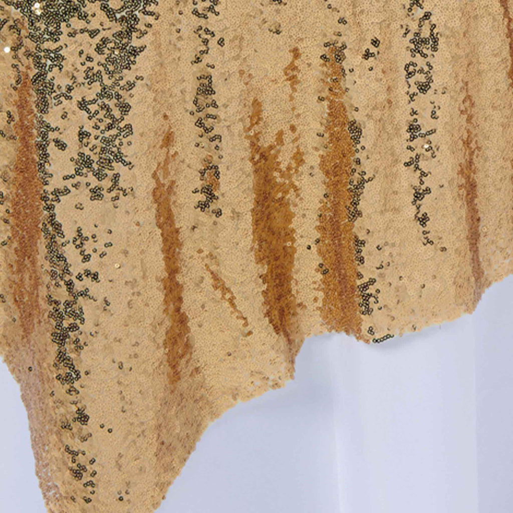 Sequin Fabric Overlay 72" - Champagne