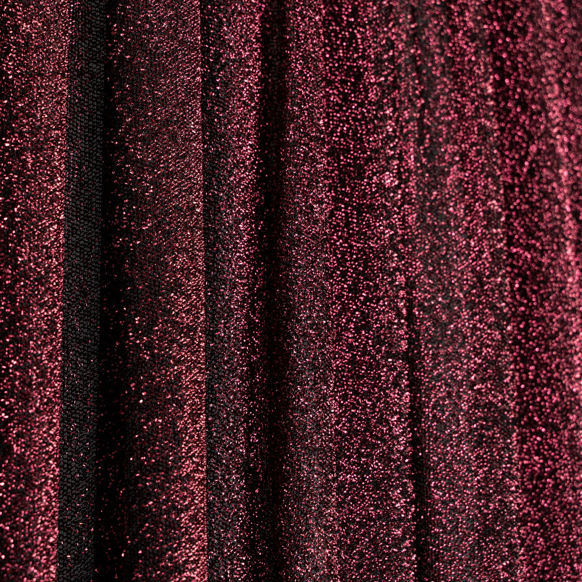 Metallic Spandex Backdrop 20ft x 10ft - Burgundy