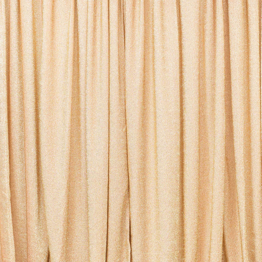 Metallic Spandex Backdrop 20ft x 10ft - Champagne