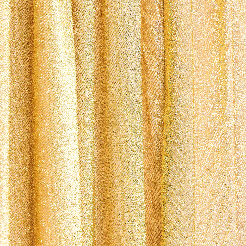 Metallic Spandex Backdrop 20ft x 10ft - Gold