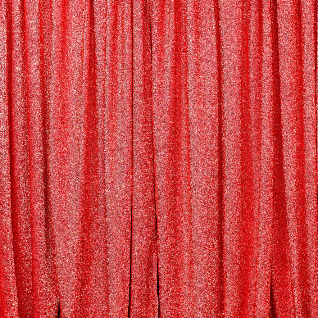 Metallic Spandex Backdrop 20ft x 10ft - Red