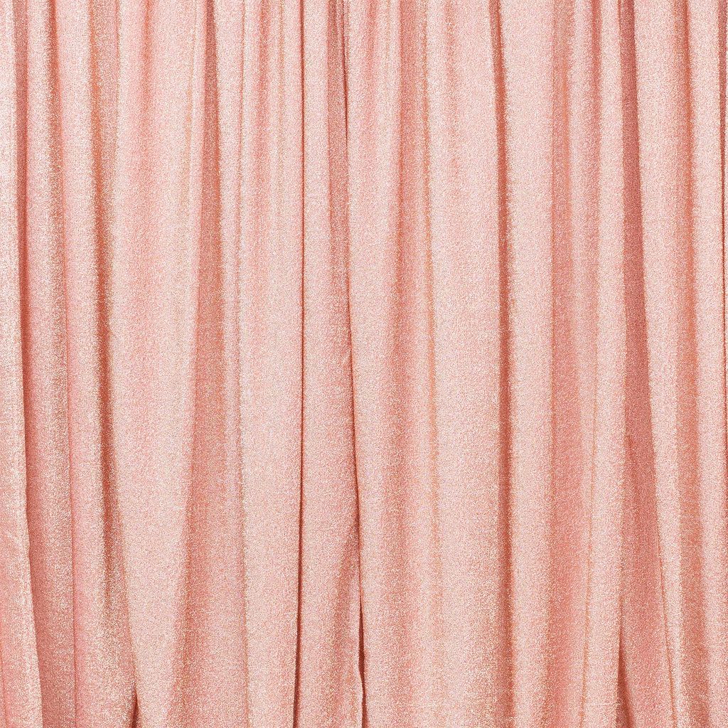 Metallic Spandex Backdrop 20ft x 10ft - Rose Gold