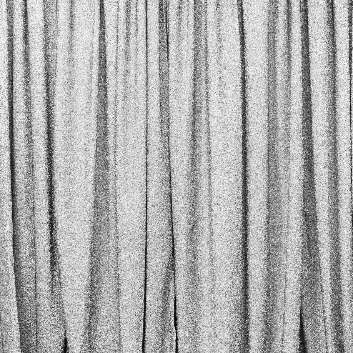 Metallic Spandex Backdrop 20ft x 10ft - Silver
