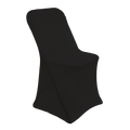 Spandex Folding Chair Cover - Black