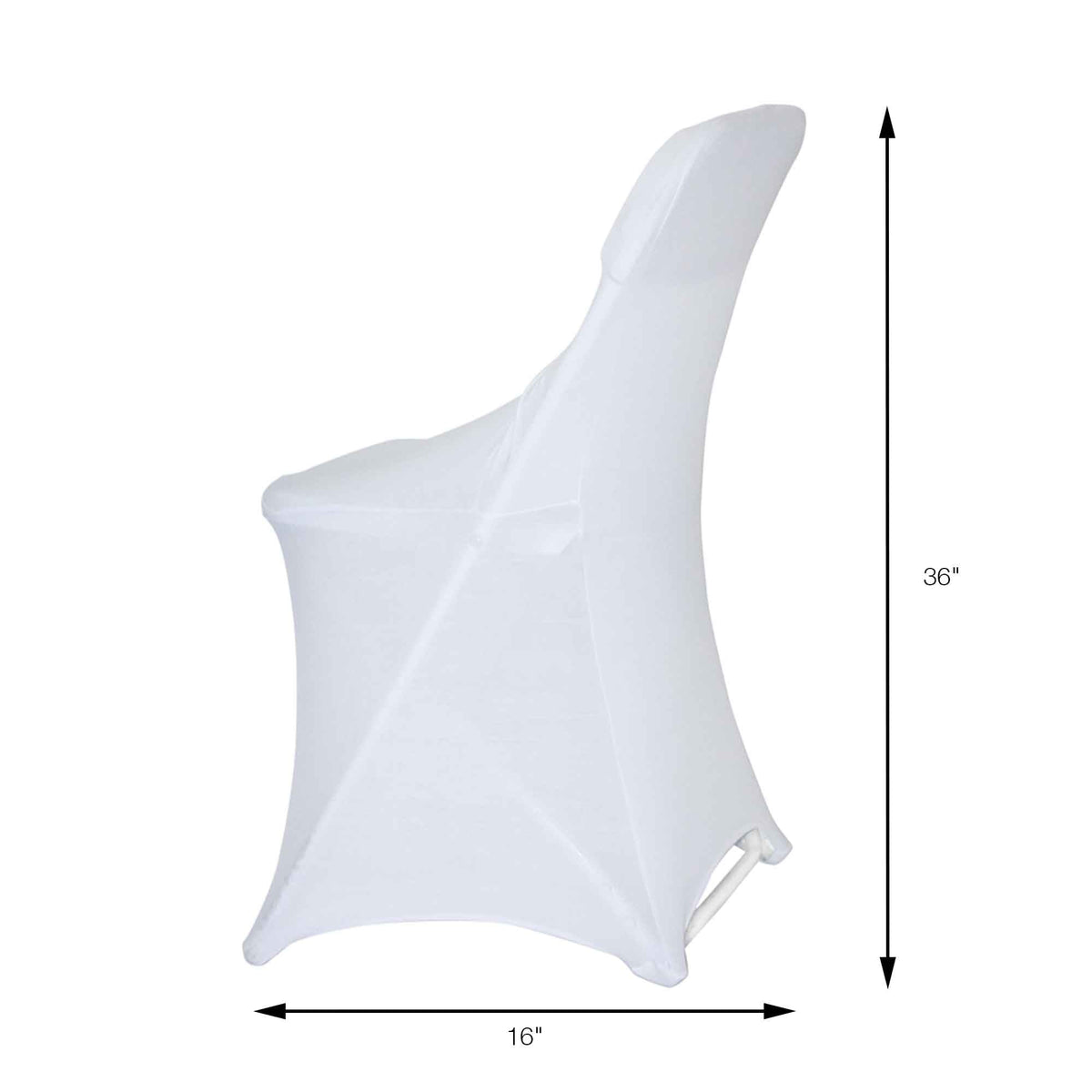 Spandex Folding Chair Cover - White