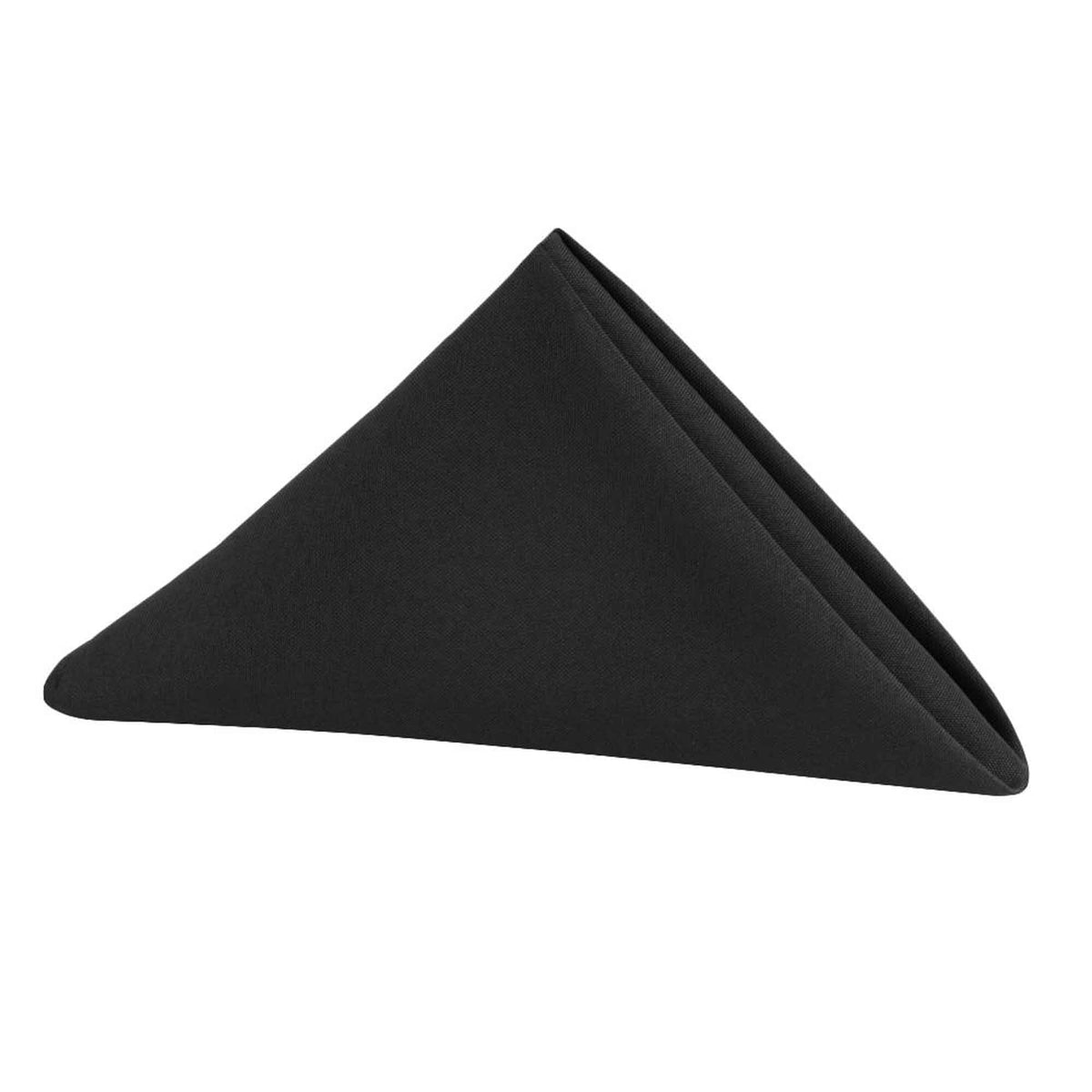 Polyester Napkins - Set of 6 - Black