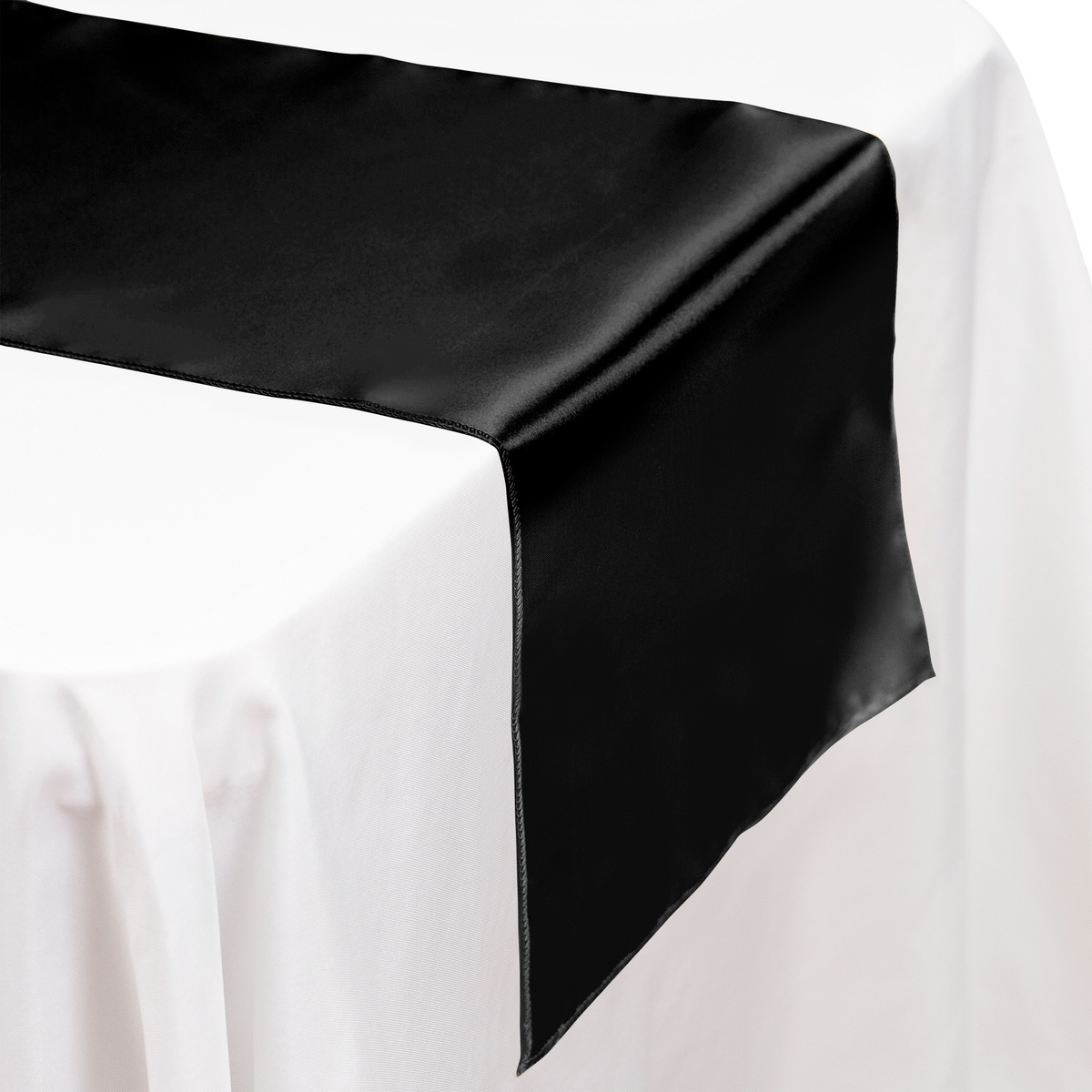 Satin Table Runner - Black