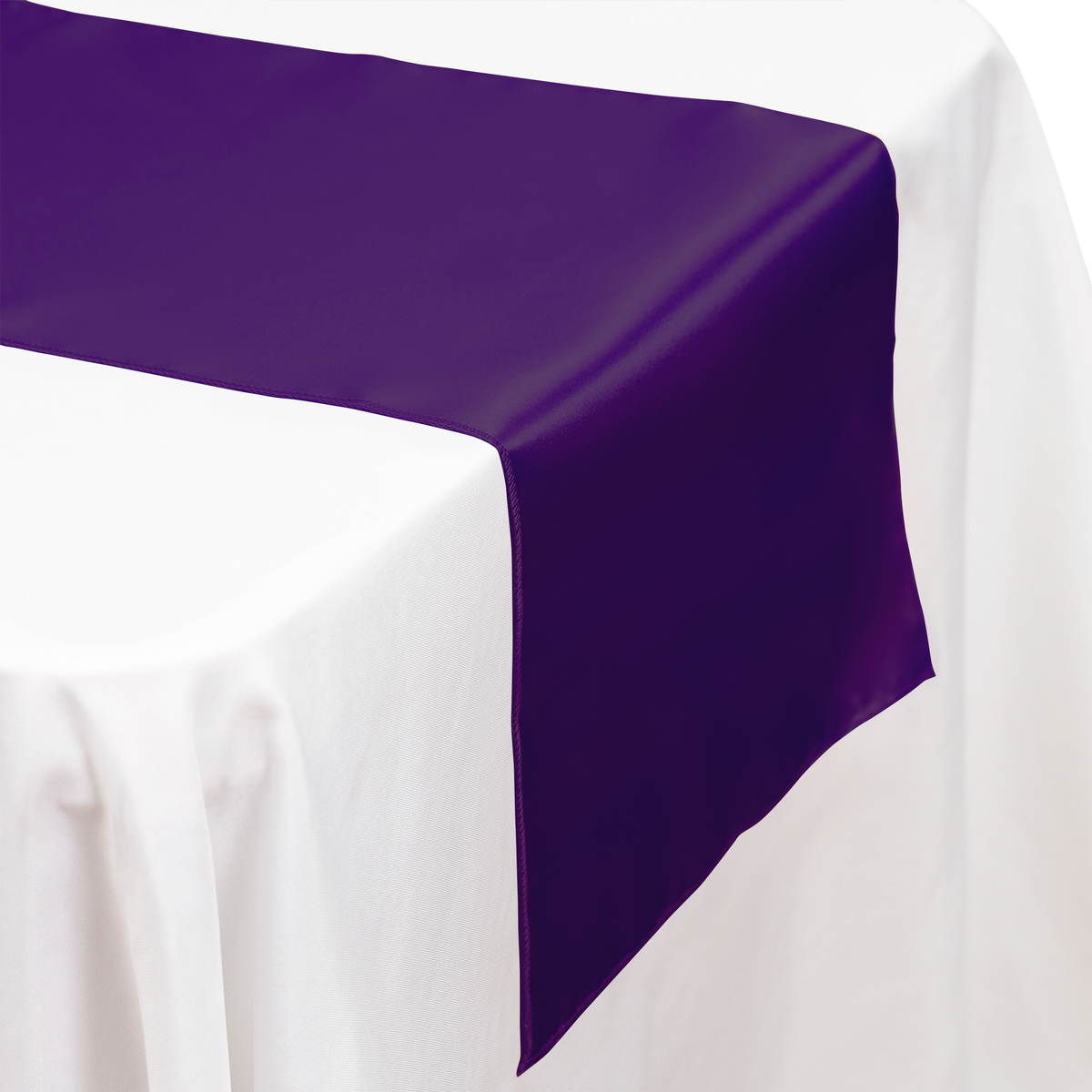 Satin Table Runner - Purple