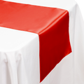 Satin Table Runner - Red