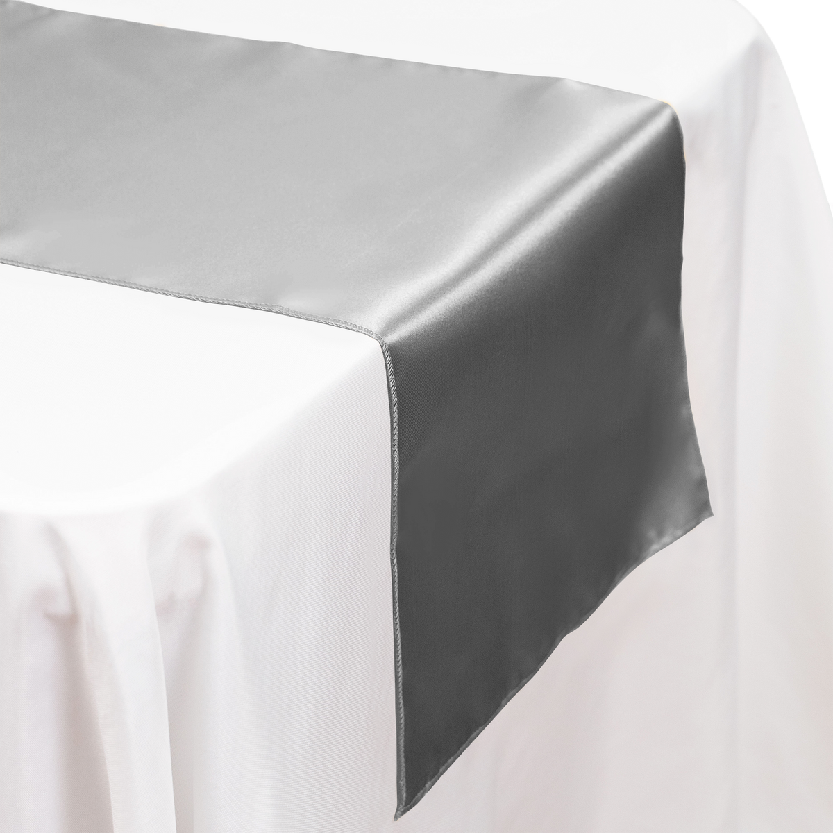 Satin Table Runner - Silver