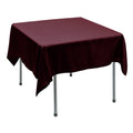 Polyester Square Tablecloth 70” x 70” - Burgundy