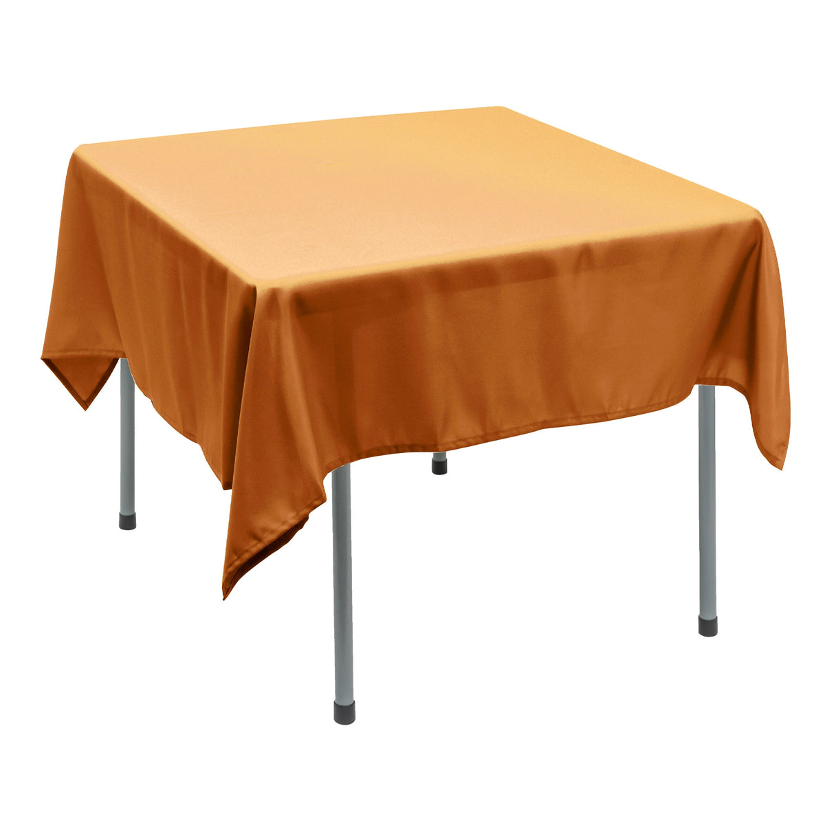 Polyester Square Tablecloth 70” x 70” - Gold