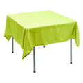 Polyester Square Tablecloth 70” x 70” - Lime Green