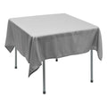 Polyester Square Tablecloth 70” x 70” - Silver