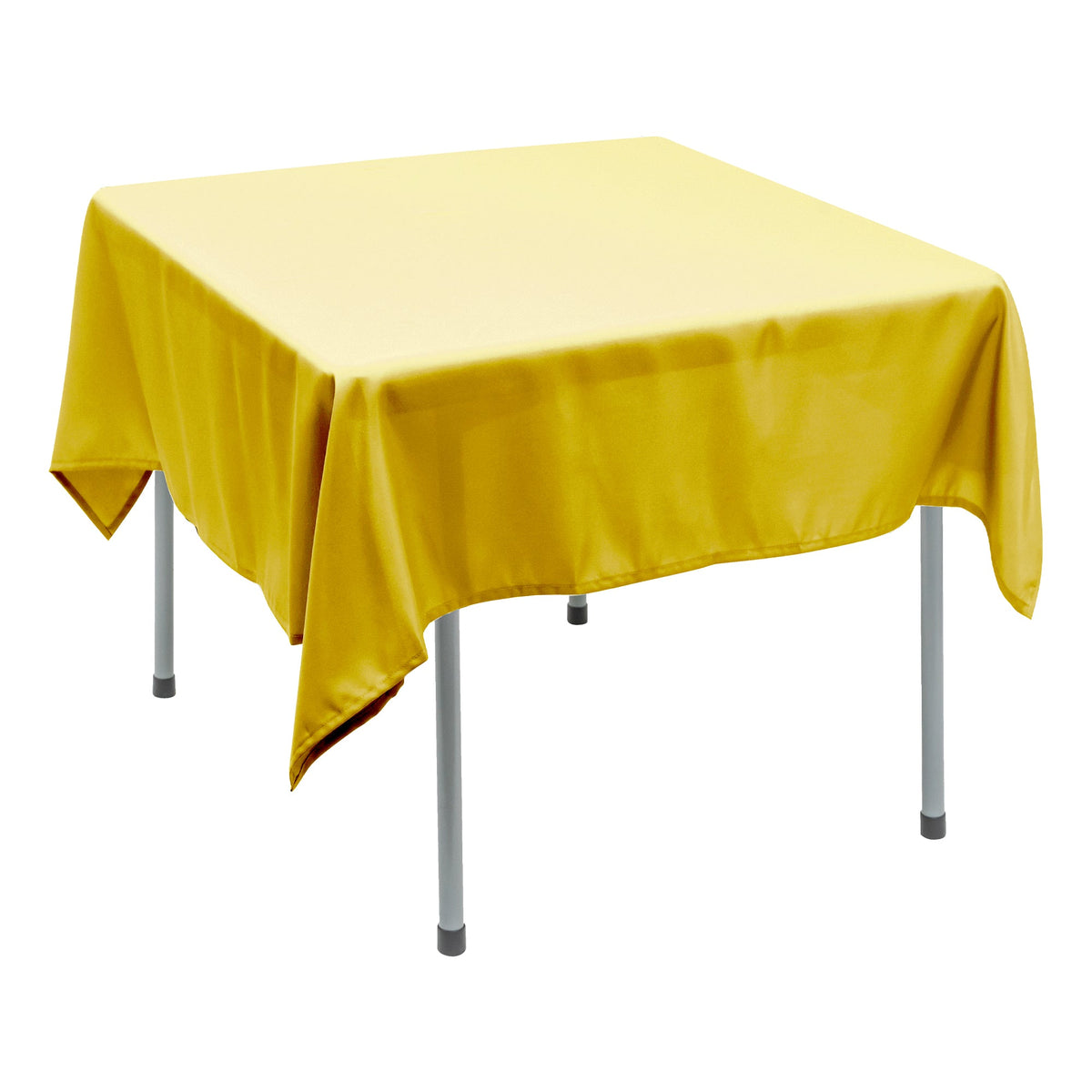 Polyester Square Tablecloth 70” x 70” - Yellow