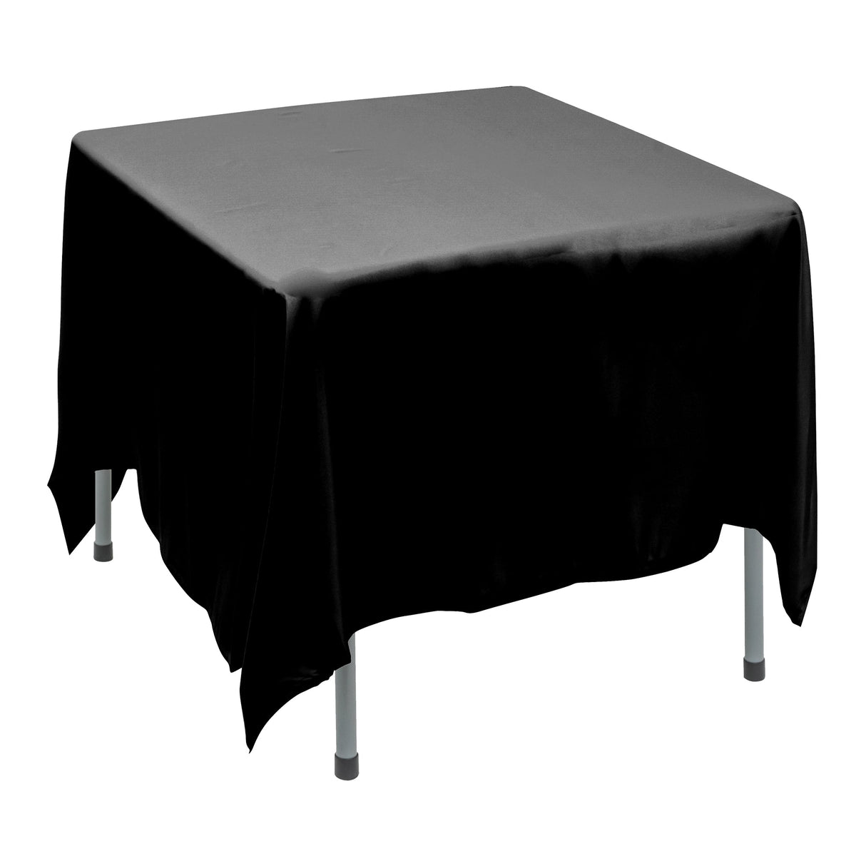 Polyester Square Tablecloth 90” x 90” - Black