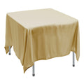 Polyester Square Tablecloth 90” x 90” - Champagne