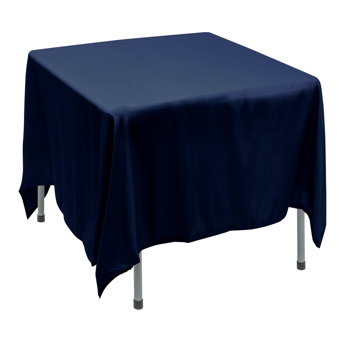 Polyester Square Tablecloth 90” x 90” - Navy