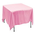 Polyester Square Tablecloth 90” x 90” - Pink