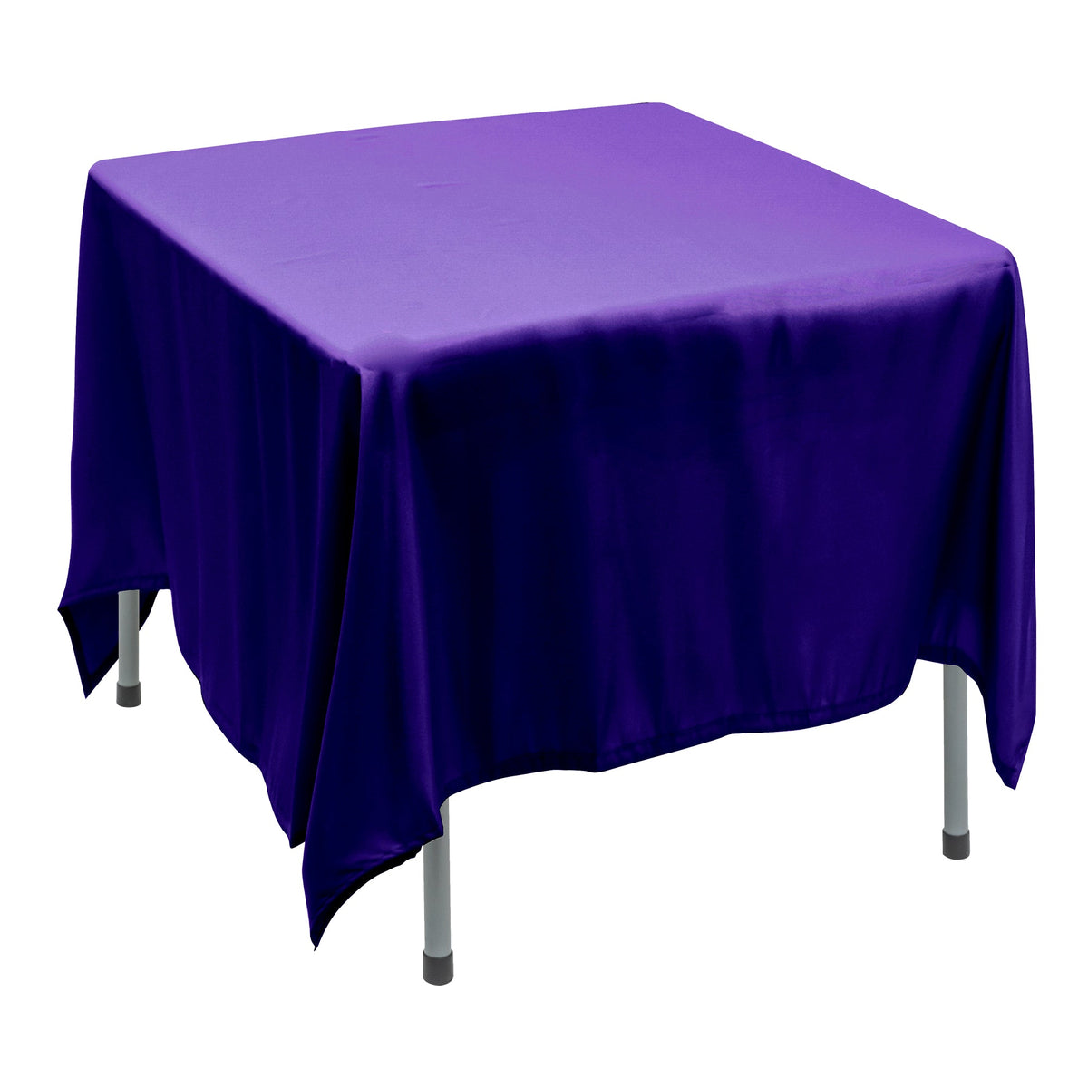 Polyester Square Tablecloth 90” x 90” - Purple
