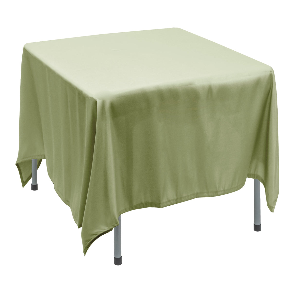 Polyester Square Tablecloth 90” x 90” - Sage