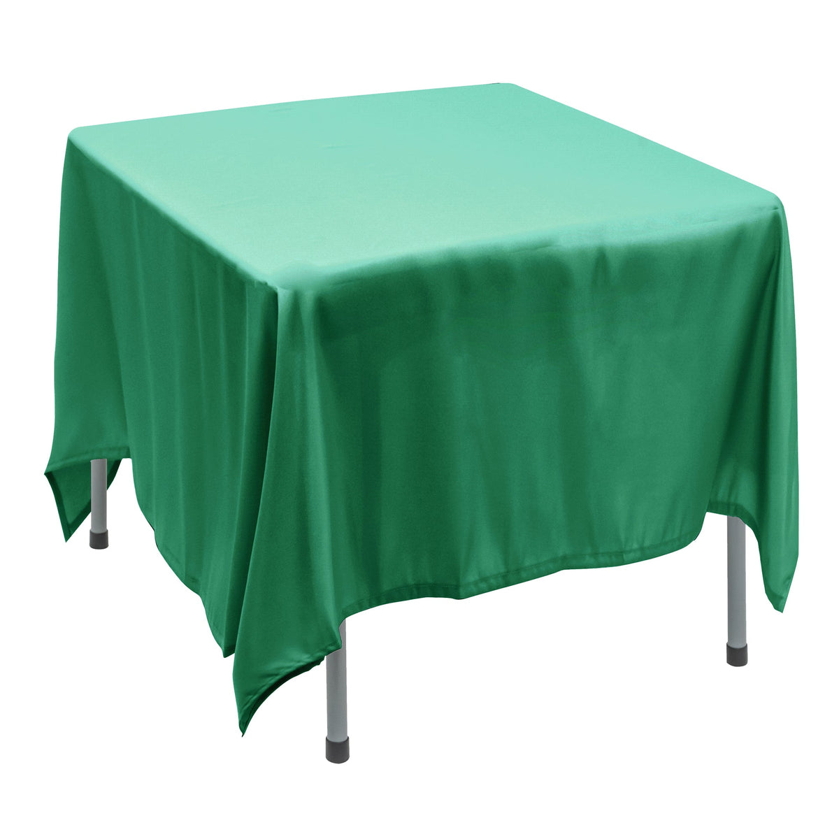 Polyester Square Tablecloth 90” x 90” - Turquoise