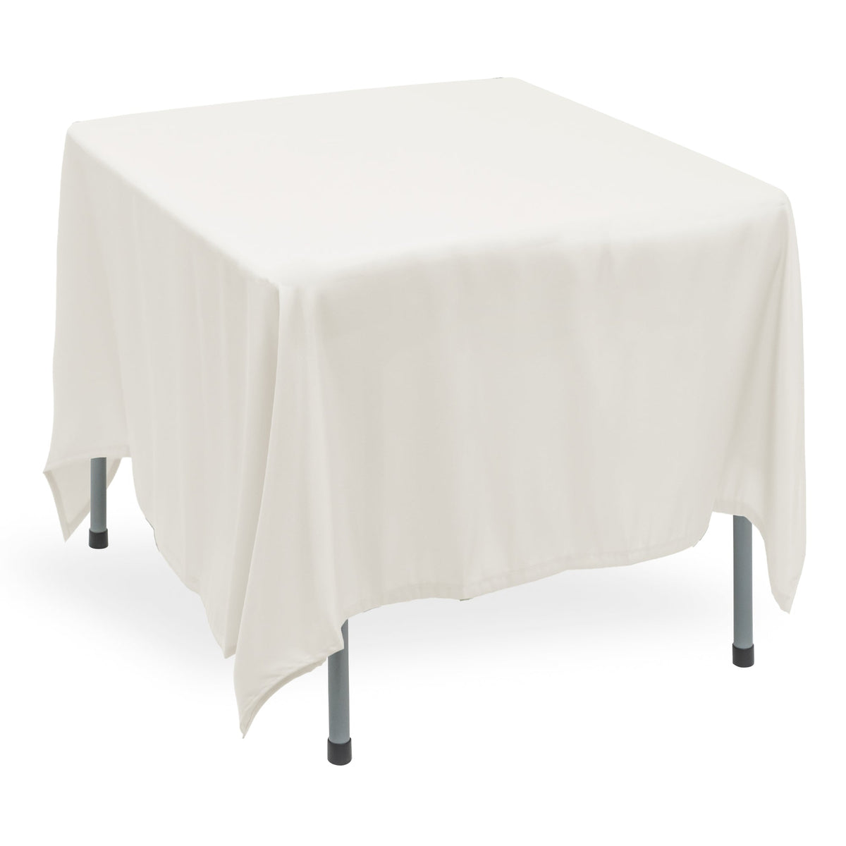 Polyester Square Tablecloth 90” x 90” - White