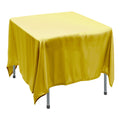 Polyester Square Tablecloth 90” x 90” - Yellow