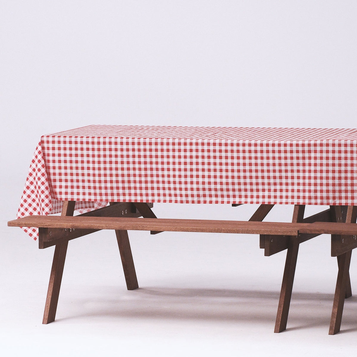 Rectangle Buffalo Plaid Tablecloth - Red & White - 60"W x 126"