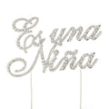Rhinestone Cake Topper - "Es Una Nina"
