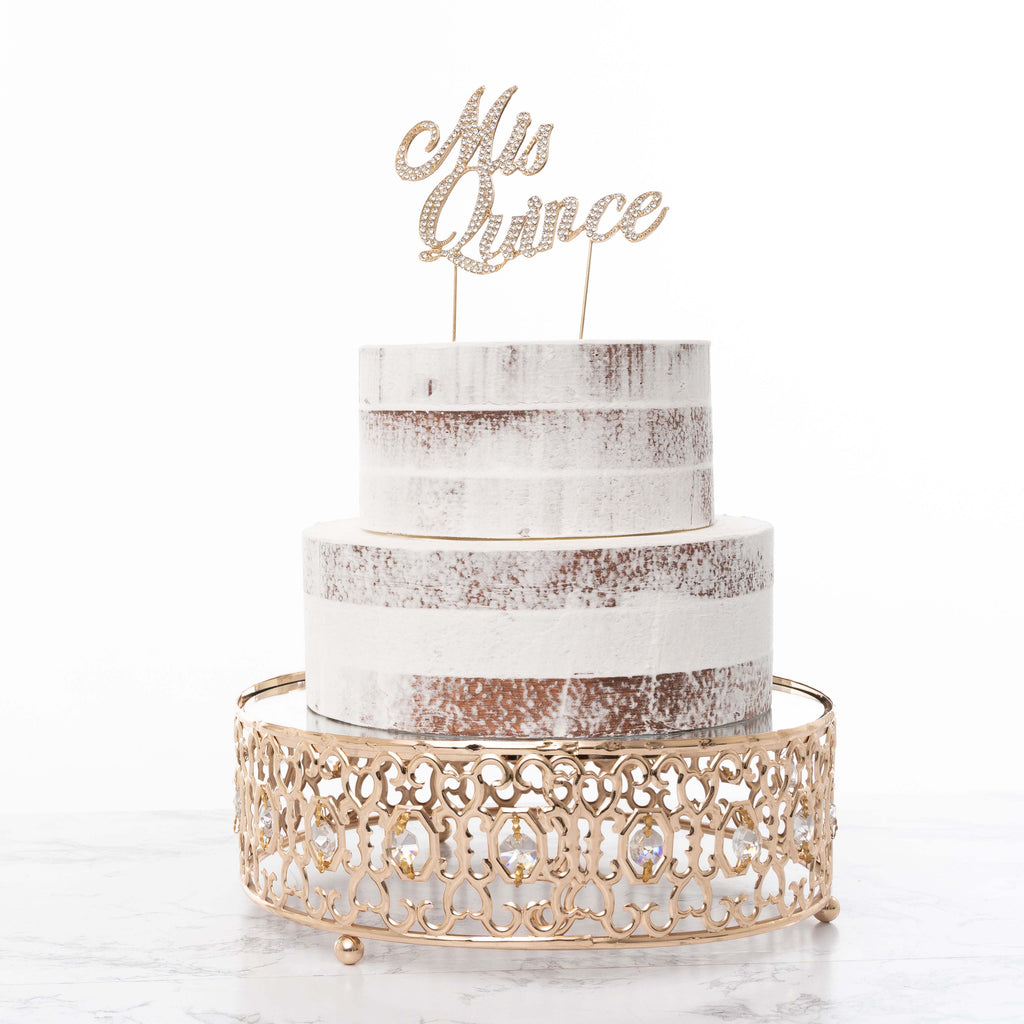Mis Quince Cake Topper - Gold