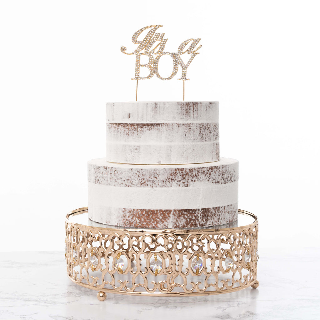 It's a Boy Cake Topper - Gold