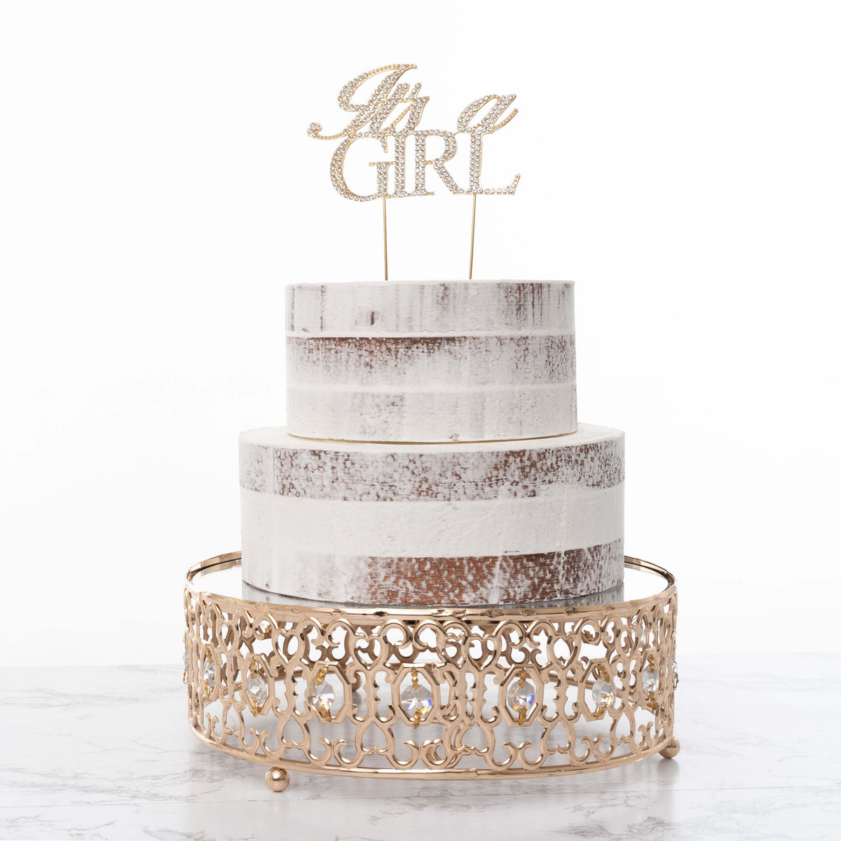 It's a Girl Cake Topper - Gold