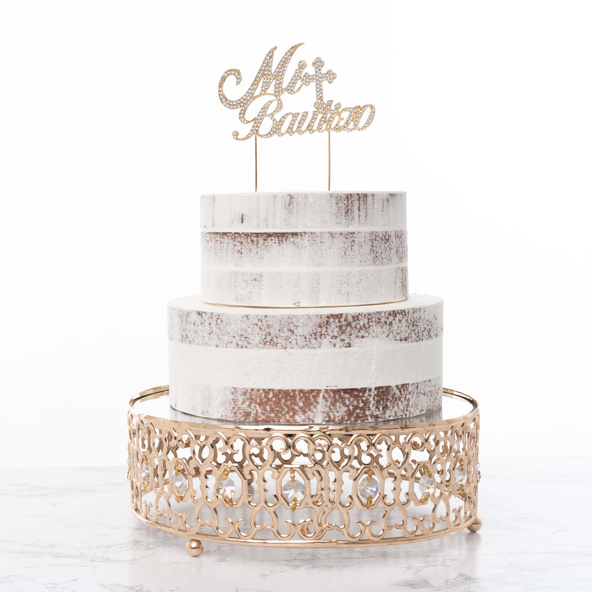 Mi Bautizo Cake Topper - Gold