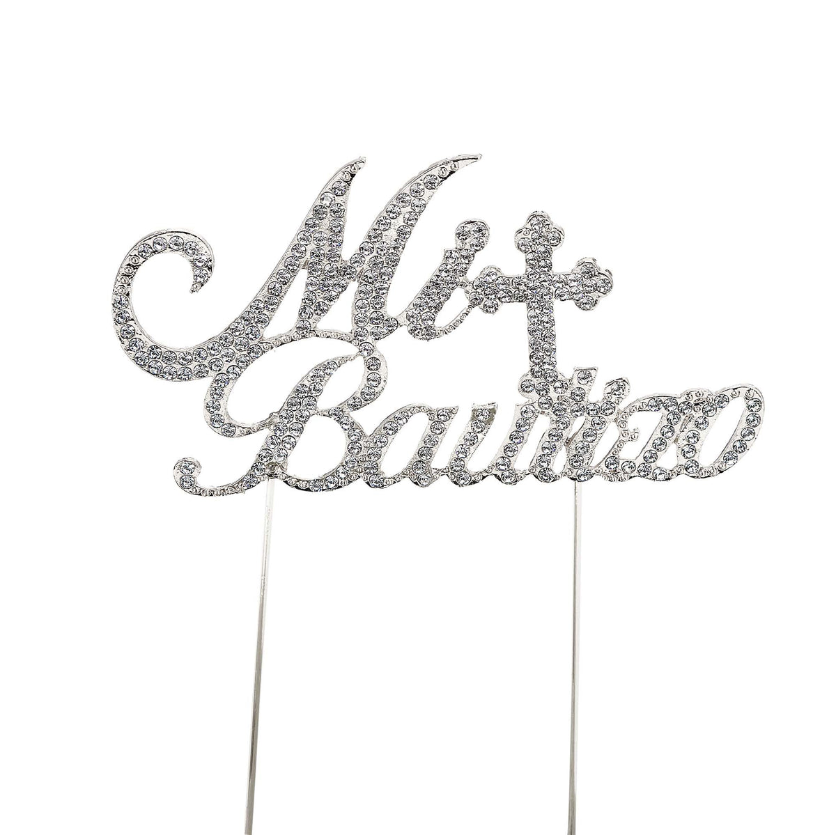 Mi Bautizo Cake Topper - Silver