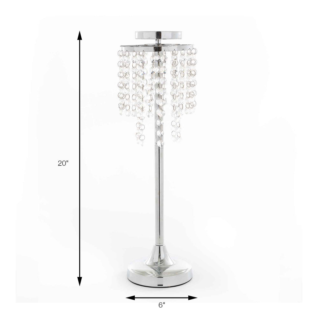 Crystal Drop Centerpieces - Silver
