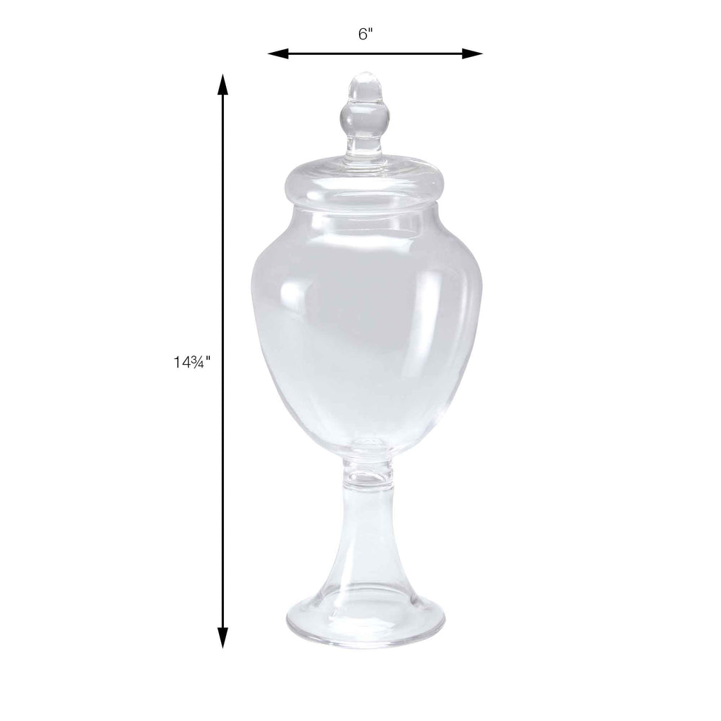 Glass Apothecary Jar - 6" x 14.75"