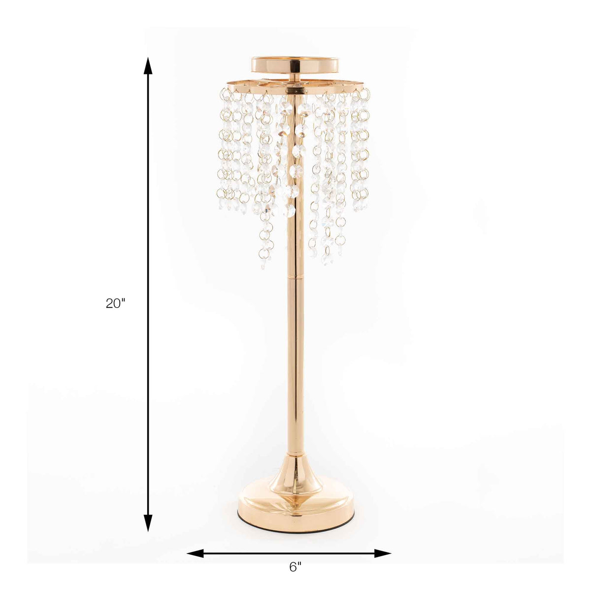 Crystal Drop Centerpieces - Gold